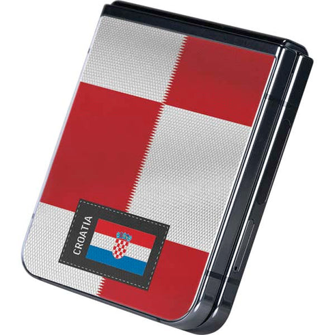 Croatia Soccer Flag Galaxy Z Flip5 5G Skin
